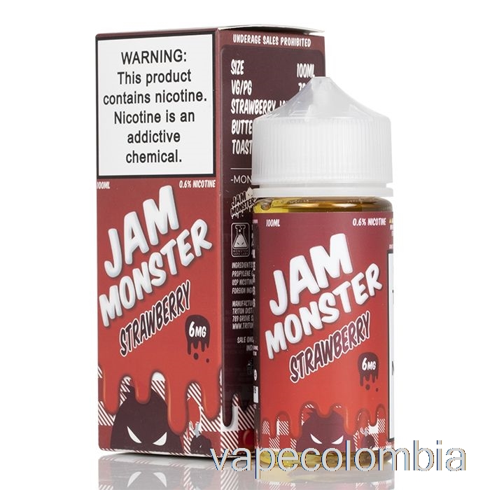 Vape Recargable Fresa - Mermelada Monster - 100ml 0mg